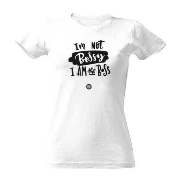 Tričko s potiskem I am not bossy I am the boss